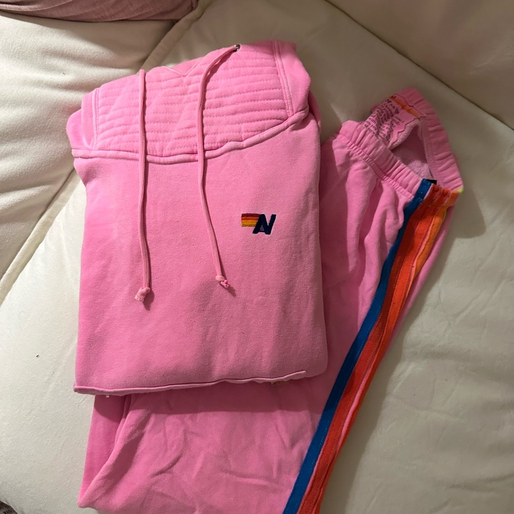 Pink Hoodie and Joggers Set